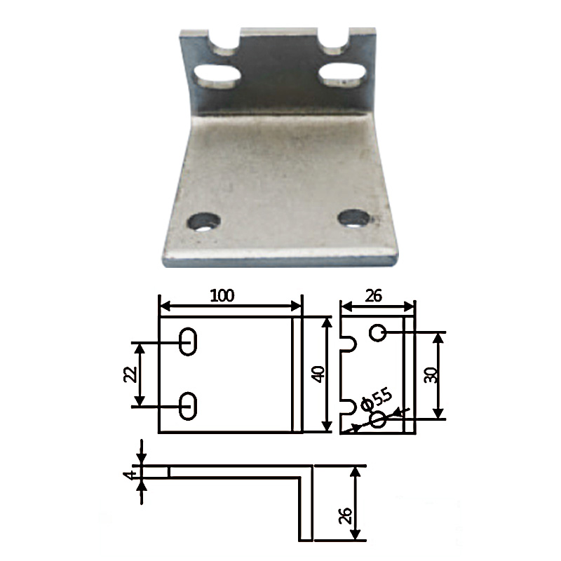 大夹具连接L块100mm