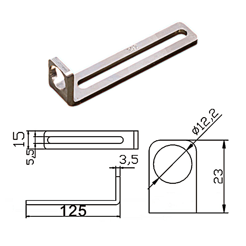 单槽金具L型支架--JD20E-110