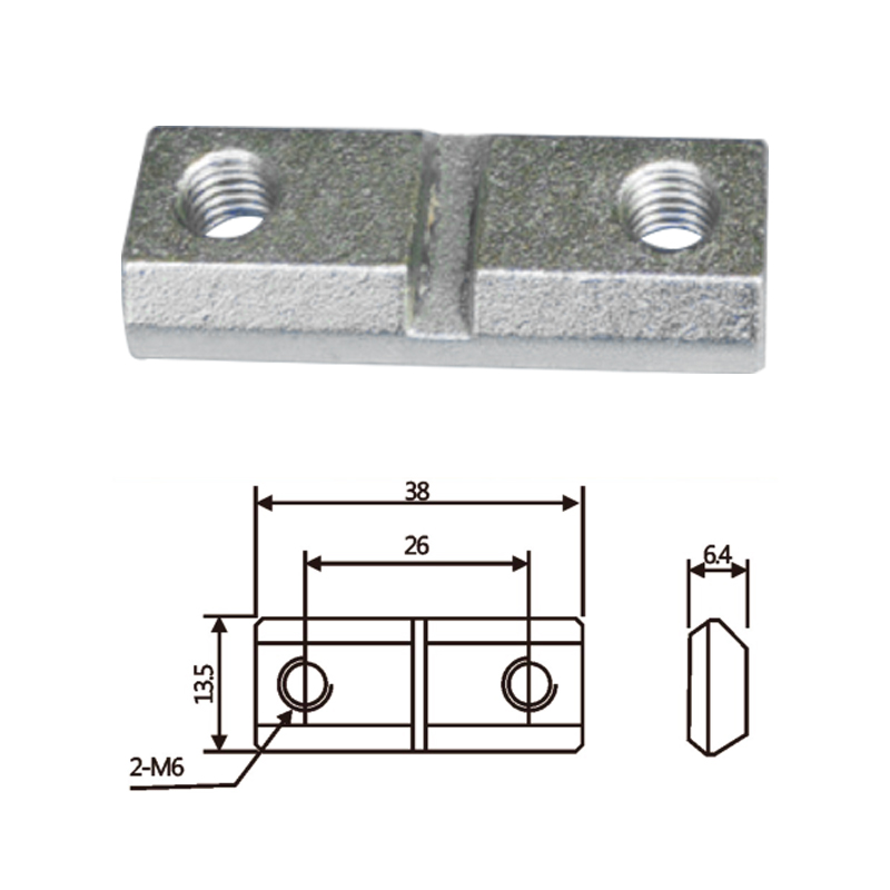 JD20E020双孔固定螺母