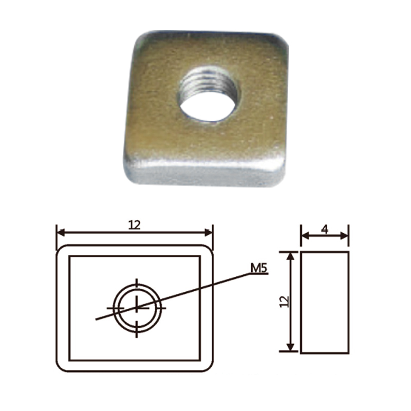 JD20B060冲压单孔螺母